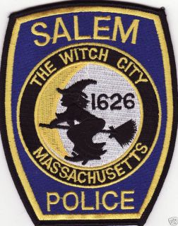 Salem MA Massachusetts The Witch City Police Patch