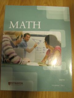 Math Textbook for Strayer University