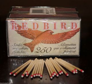 Redbird Strike Anywhere matches 2 boxes of 250 each camping survival
