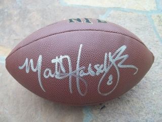 MATT HASSELBECK SIGNED AUTOGRAPHED FOOTBALL TENNESSEE TITANS SEATTLE