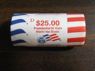 Martin Van Buren US Mint issued Presidential Dollar Roll Denver Mint
