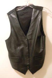 MaverickBlack Leather Vest