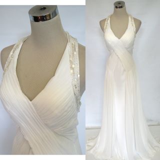 Morrell Maxie $520 Off White Formal Evening Gown 0