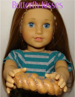 Loaf of Braided Bread w/Poppy Seeds Doll Food~ Fit 18 American Girl