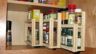 Handmade Pull Out Spice Rack