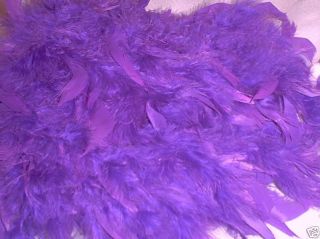 Purple Feather Boa 6ft 6 ft Masquerade Costume Dress Up