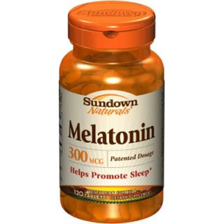 Melatonin 300 mcg Sleep Aid Sundown Naturals 120 Tablet