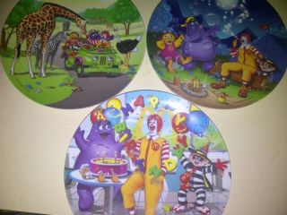 McDonalds Collectible Plates Set of 3