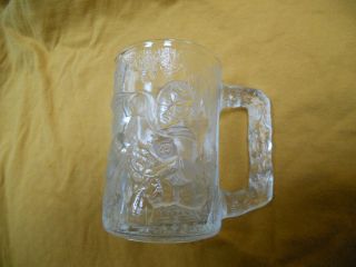 McDonalds Collectible Batman Forever Clear Glass Robin Cup Mug 1995