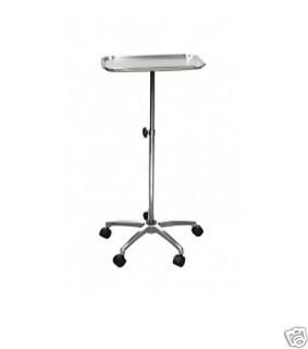 Mayo Instrument Stand 5 Casters Stainless Steel Tray