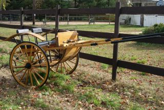 Carriage Wagon Cart Gig Meadowbrook Oak Amish Pony