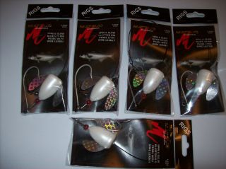 Five Matzuo Spin Glow Bluefish Rig Pearl Rig Fishing Lures