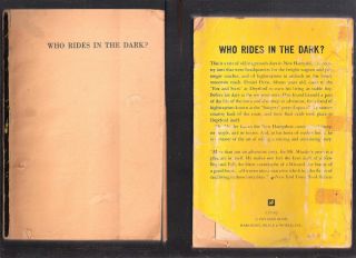 Who Rides In The Dark by Stephen Meader Illustrated by James MacDonald