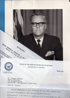 1991 Rear Admiral Michael A McDevitt Photo Documents