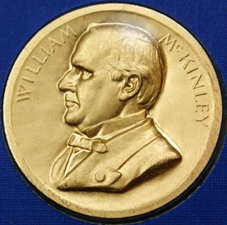 William McKinley Presidential Medal 24KT Gold Electroplated