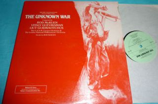 Rod McKuen The Unknown War Limited s Track 2 LP RARE