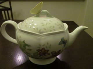 Lenox Butterfly Meadow China Teapot