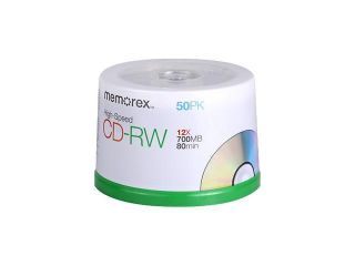 Memorex 700MB 12x CD RW 50 Packs Disc Model 03433