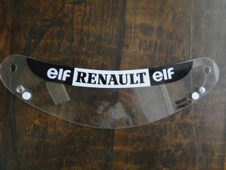 Vintage F1 Grand Prix Race Used Helmet Visor Renault