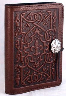 The Medici Oberon Design Leather Journal 5x7 Small Chocolate Brown