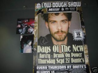 Days of The New Autographed Signed Poster Travis Meeks