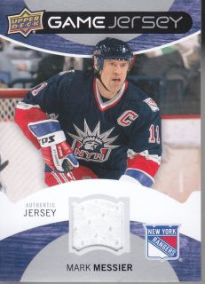 12 13 UD Series 1 Game Used Jersey Mark Messier