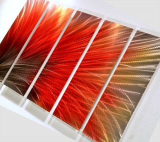 new red hot Metal modern art painting abstract wall decor office
