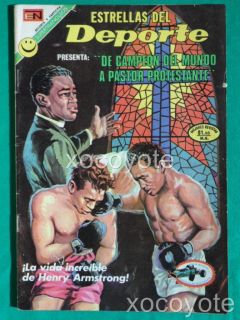 Armstrong Biography Boxing Boxer Spanish Mexican Comic Novaro