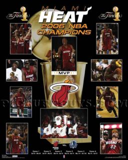 Miami Heat 2006 NBA Championship Picture Plaque