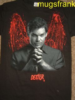 New Dexter Michael C Hall Bloody Wings HBO TV Show DVD Cover T Shirt