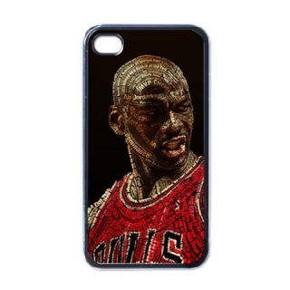 Michael Jordan Custom Apple Iphone 4Case Black Basketball Star Player