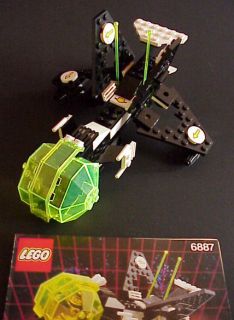 Vintage 1991 LEGO Blacktron ALLIED AVENGER 6887 Spacecraft w/ Orig