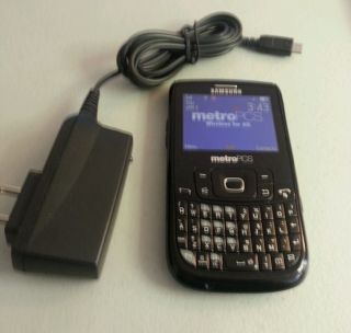 Samsung SCH R360 Freeform II Black Metro Pcs Cellular Phone