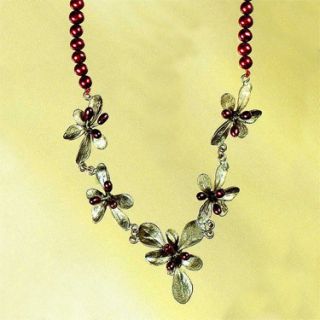 Barberry Necklace on Pearls Michael Michaud Jewelry