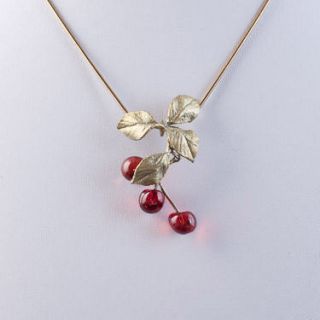 Cherry Pendant Necklace Michael Michaud Jewelry