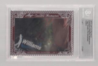 TIGER WOODS / PHIL MICKELSON 2012 DUAL LEAF AUTO # 1 / 1 
