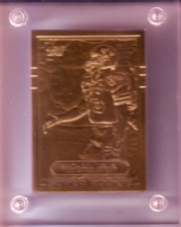 Michael Irvin Highland Mint Bronze Card and COA