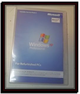 Microsoft Windows XP Professional XP Pro Full Version SP3 for