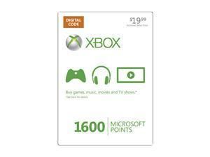1600 Microsoft Points Card for Xbox 360 Brand New