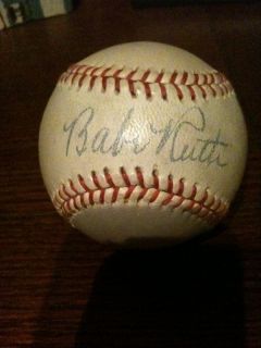 Babe Ruth Signed Baseball Replica