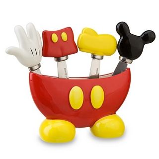 Mickey Mouse Body Parts Spreader Knife Set 5 PC Best of Mickey