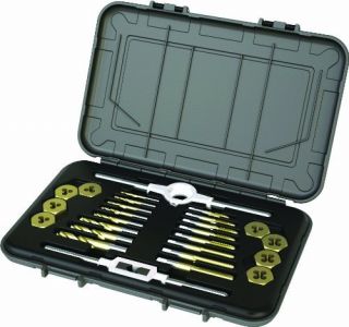 Tools Set Mibro 301370 26 Piece Tap Die Drill Metric Mix Gift New Fast