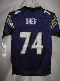 Ravens Replica NFL Youth Jersey Michael Oher Purple S