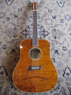 Michael Kelly Visionary Acoustic Guitar V45FSU Flamed Top Back and