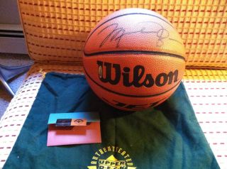 Michael Jordan Signed Authentic Wilson Basketball UDA with Certificate