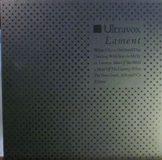 Ultravox Midge Ure Lament Black Dot Cover NCB Vinyl LP