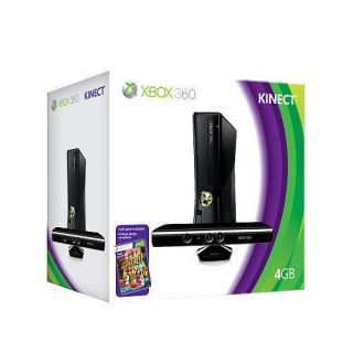 Microsoft Xbox 360 4GB Gaming System with Kinect Black