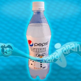 Japan PEPSI WHITE Snow Mikan 1 Full Bottle Japanese soda Orange Cola