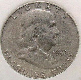 1952 D Franklin Silver Half Dollar