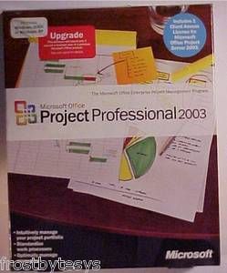 Microsoft Office Project Professional 2003 Upgrade with Product Key